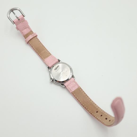 Timex Womens Pink Indiglo Light Easy Read Watch 25mm Dial Leather w New Battery - Picture 15 of 16